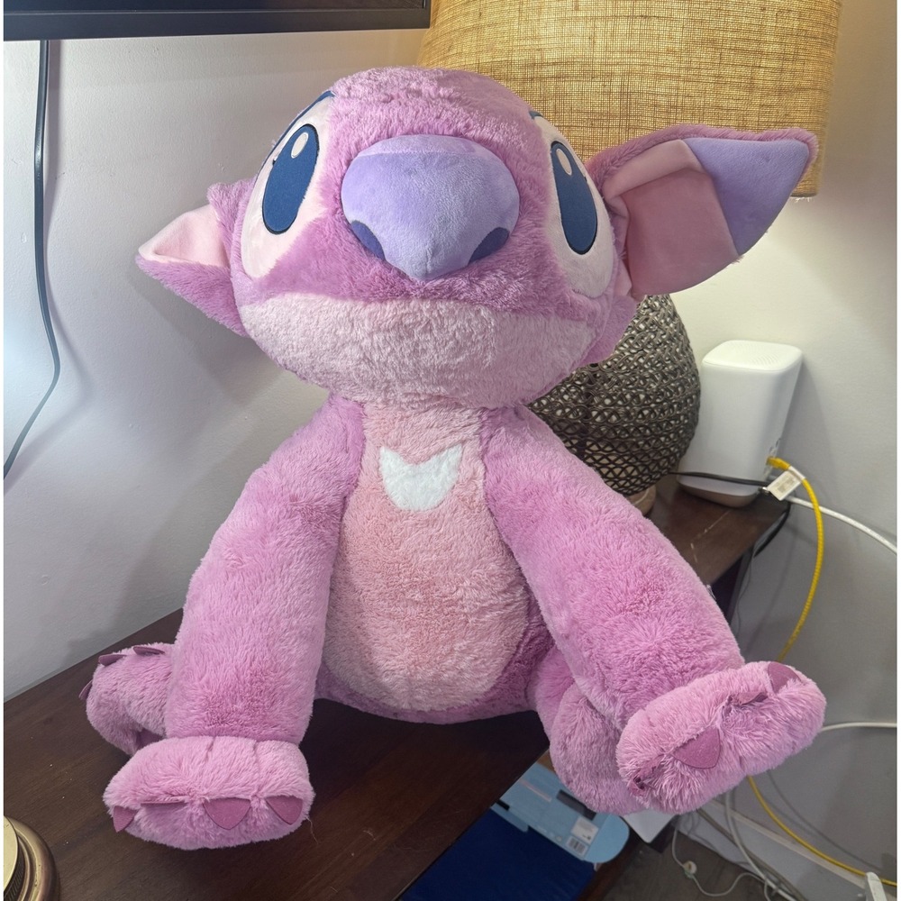 Angel Plush Lilo & Stitch Experiment 624 Large Purple Pink Stuffed 24in Disney
